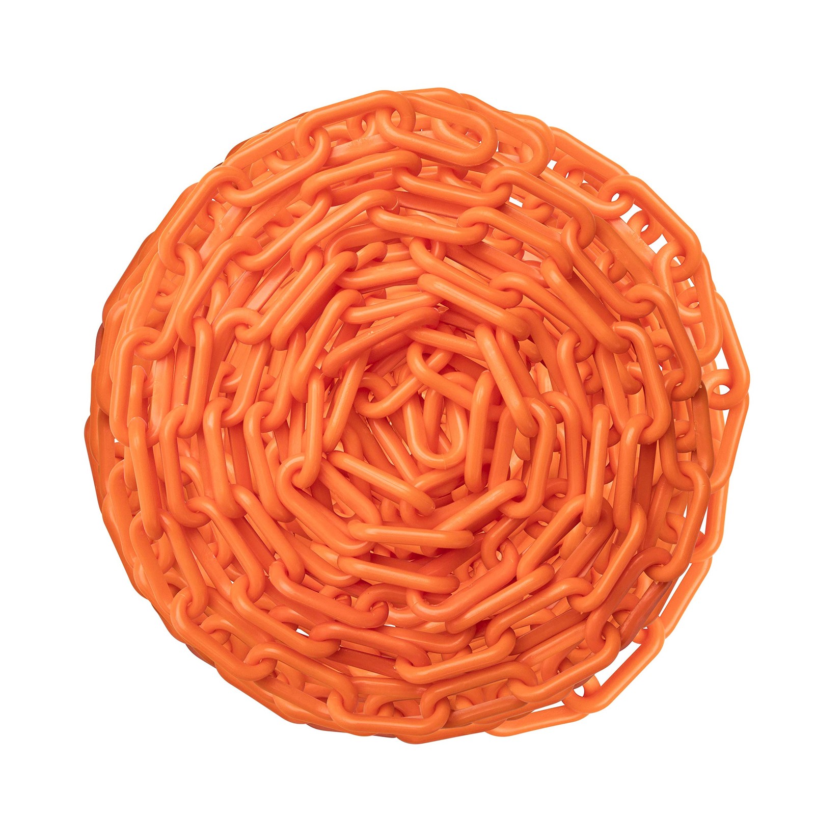 10 Feet Orange Safety Supply Plastic Chain UV Resistant for Crowd Control