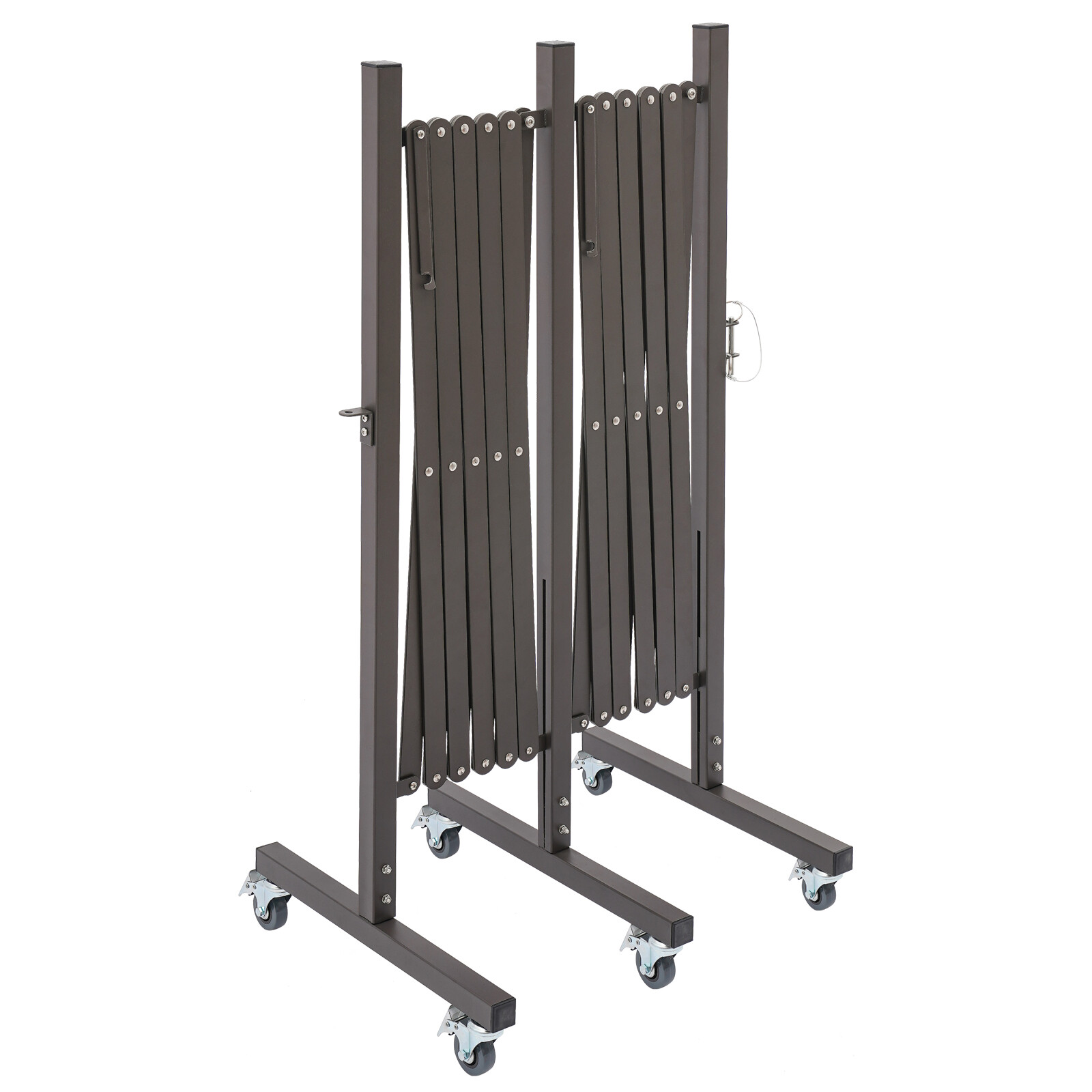 16.4′ Expandable Barricaded Barrier Retractable Traffic Fence Mobile Safety Gate