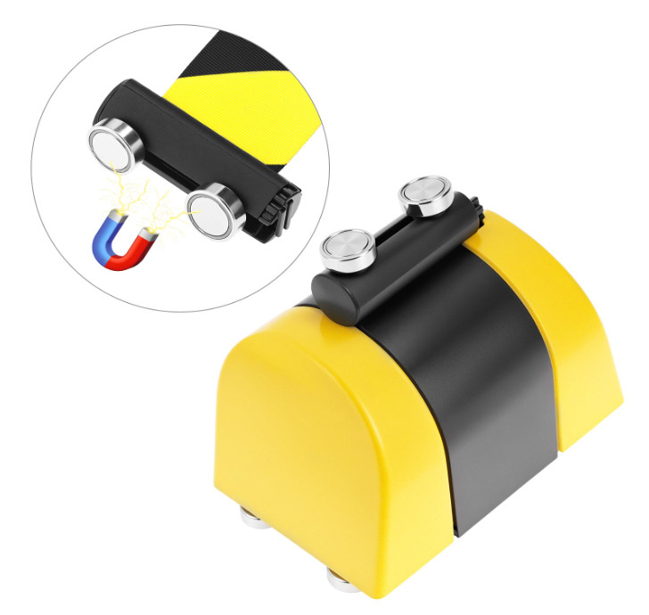 QWORK Magnetic Wall Mount Retractable Belt Barrier – Crowd Control and Safety So
