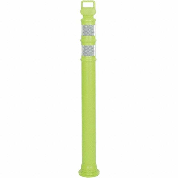 PRO-SAFE Lime Green HDPE Traffic Delineator Post: 3 Lbs, 46″ High