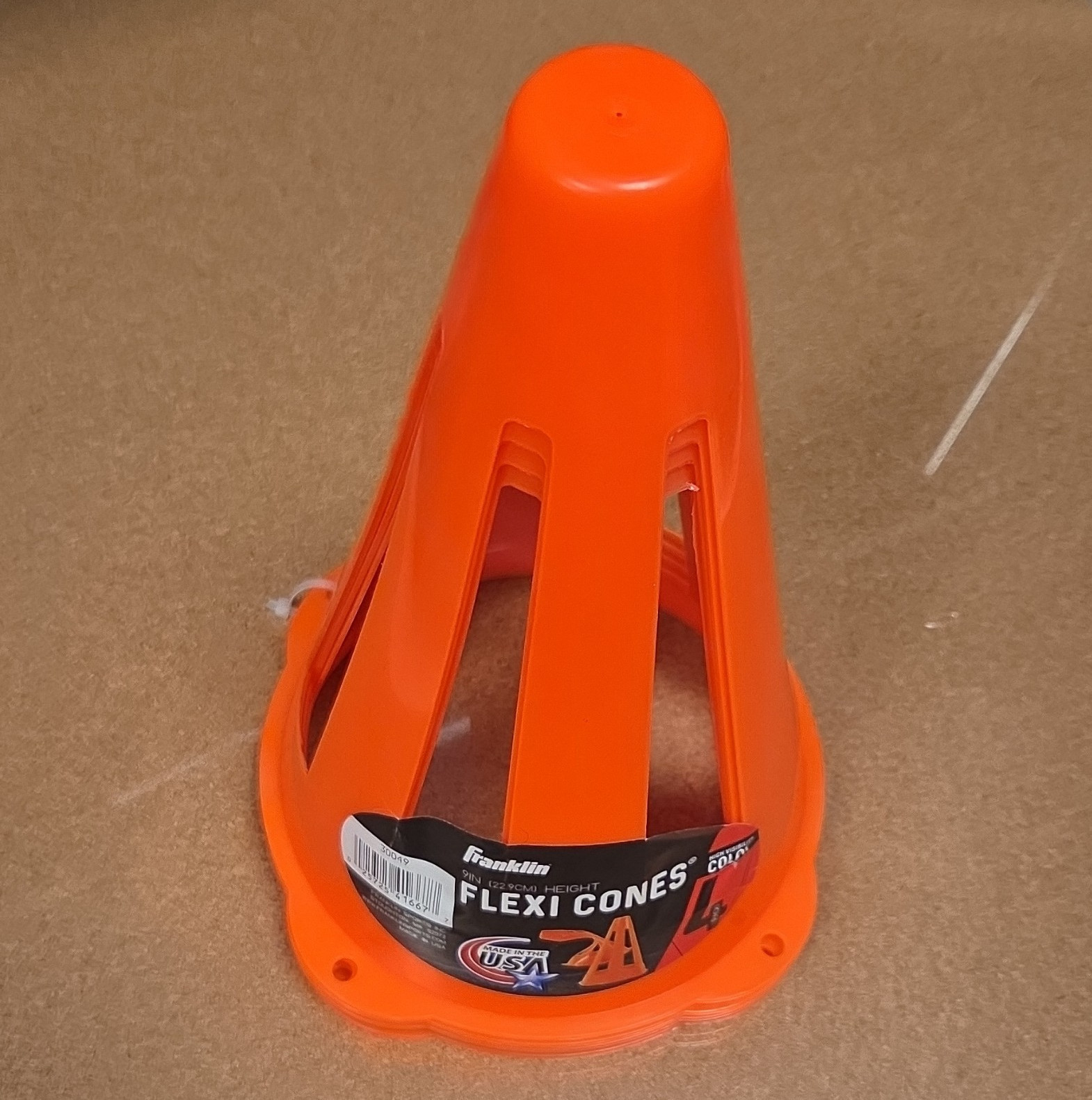 Franklin Flexi Cones Training Cone 9 in Orange High Visibility MPN 30049