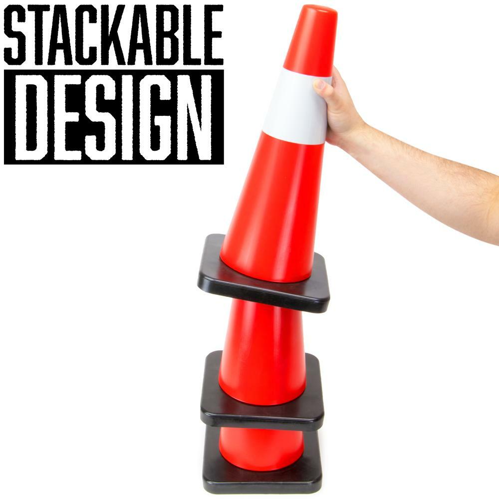Bolthead Industrial 18″ High Hat Cone for Hazard Safety Parking Sports Training