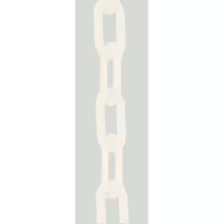 Plastic Chain, White, 100 Ft Length, Gloss, 30001-100