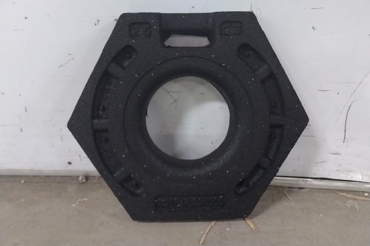 Cortina Safety Products 03-751-16 45 Pk 16 Lb Recycled Rubber Base