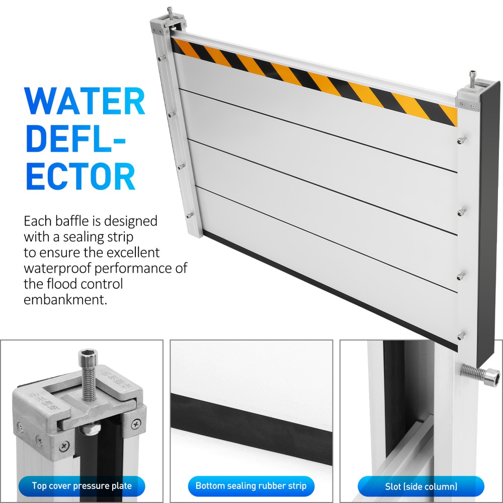 Heavy Duty Unit Module Design Flood Protection Barrier Reusable Flood Barrier