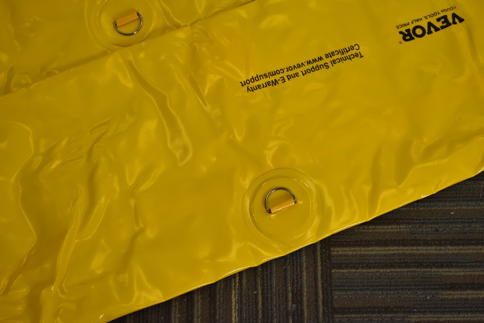 Lot of 4 Vevor Floor Barrier Sandbag Alternatives 4′ x 6″ Water Barriers Yellow