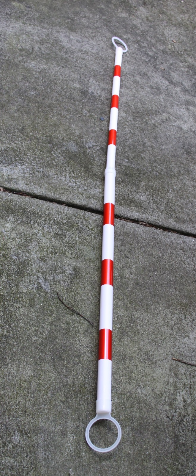 6 Pcs Retractable Traffic Cone Bar, White & Red, 4ft to 6ft, Road Parking Use