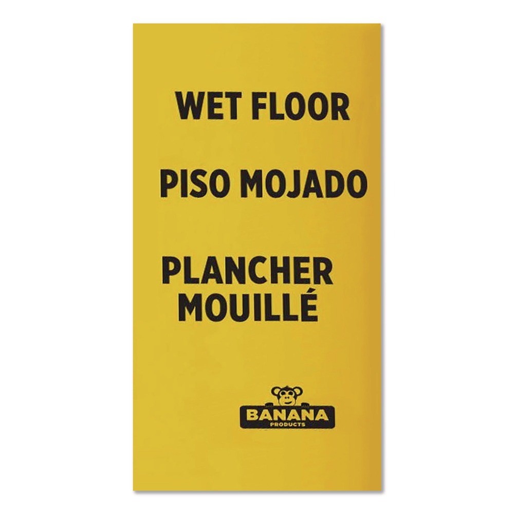 NCP 6948 13″ x 12″ x 24″ Banana Safety Sign – Yellow/Black New