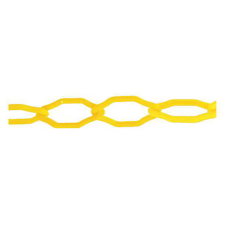 Plastic Chain, Yellow, 50 Ft Length, Gloss, 53002-50