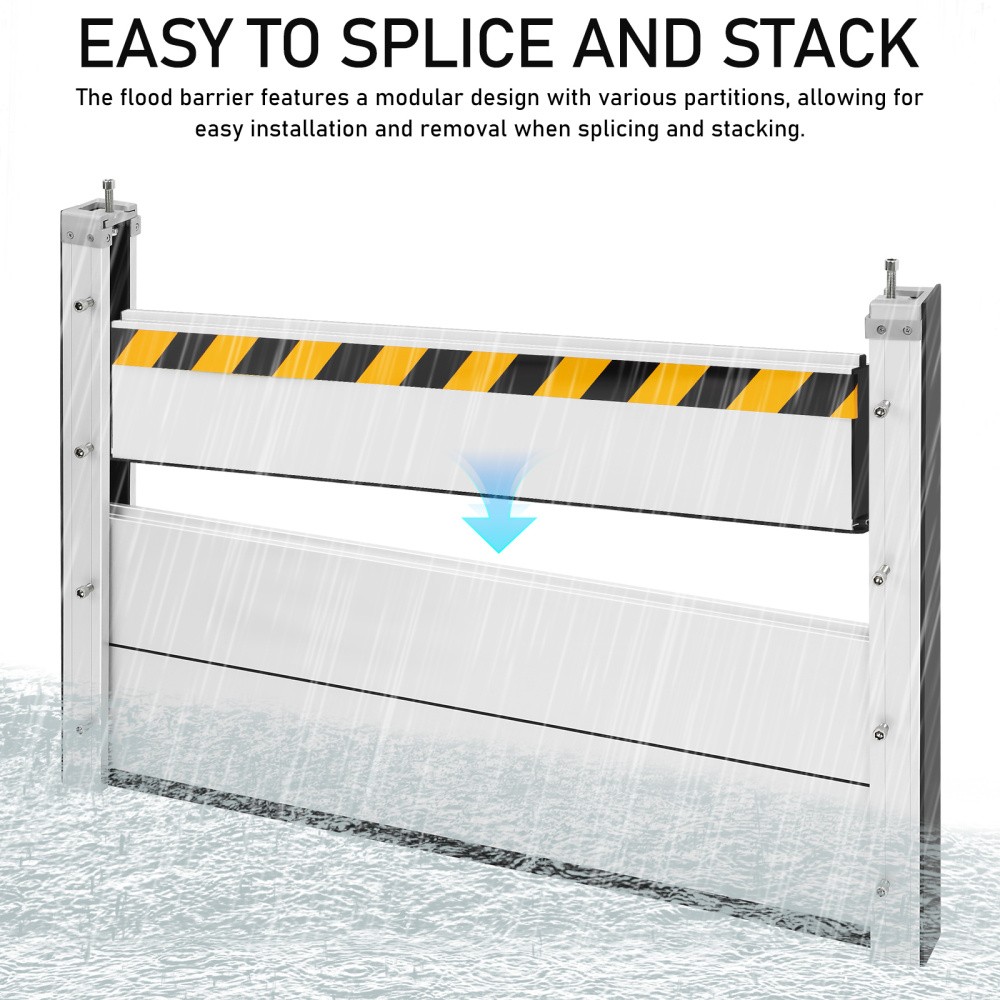Heavy Duty Unit Module Design Flood Protection Barrier Reusable Flood Barrier