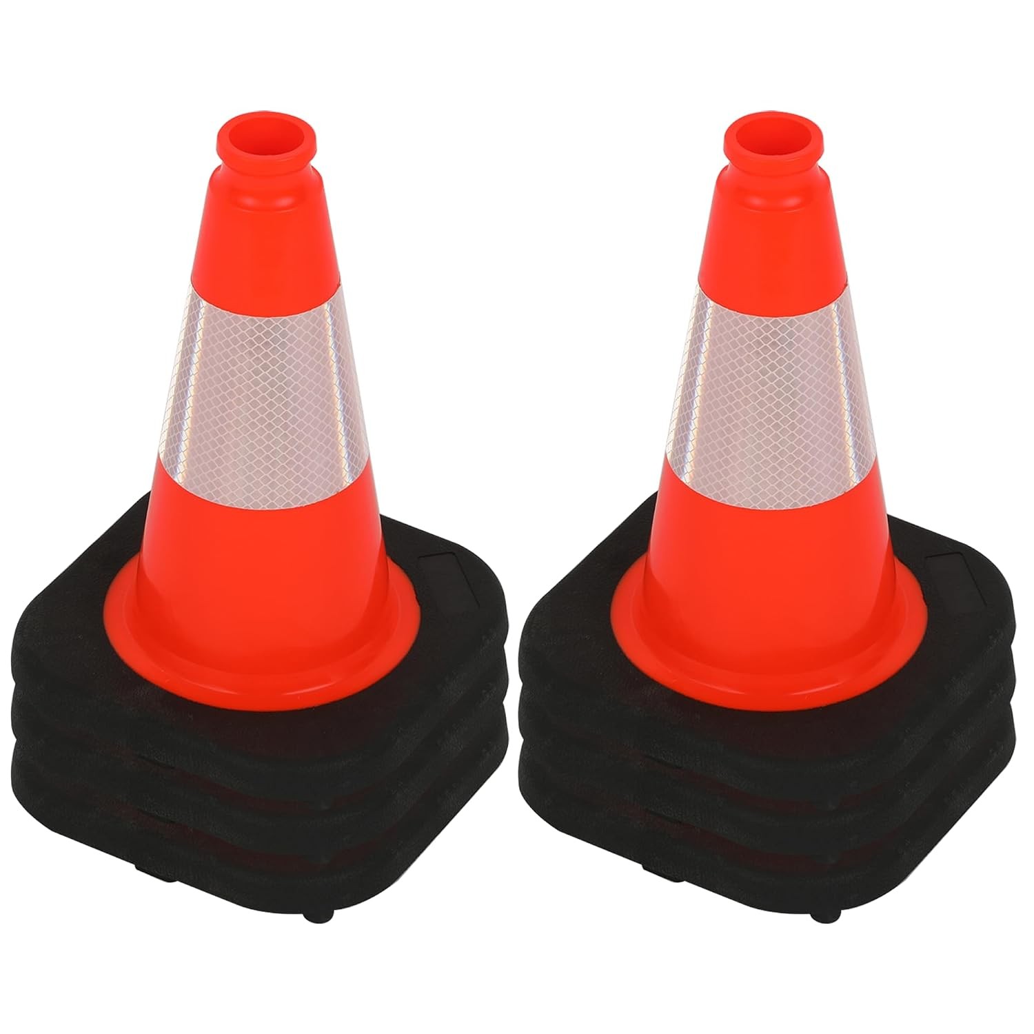 8 Pack 12″ Green Traffic Safety Cones PVC Parking Construction Cones
