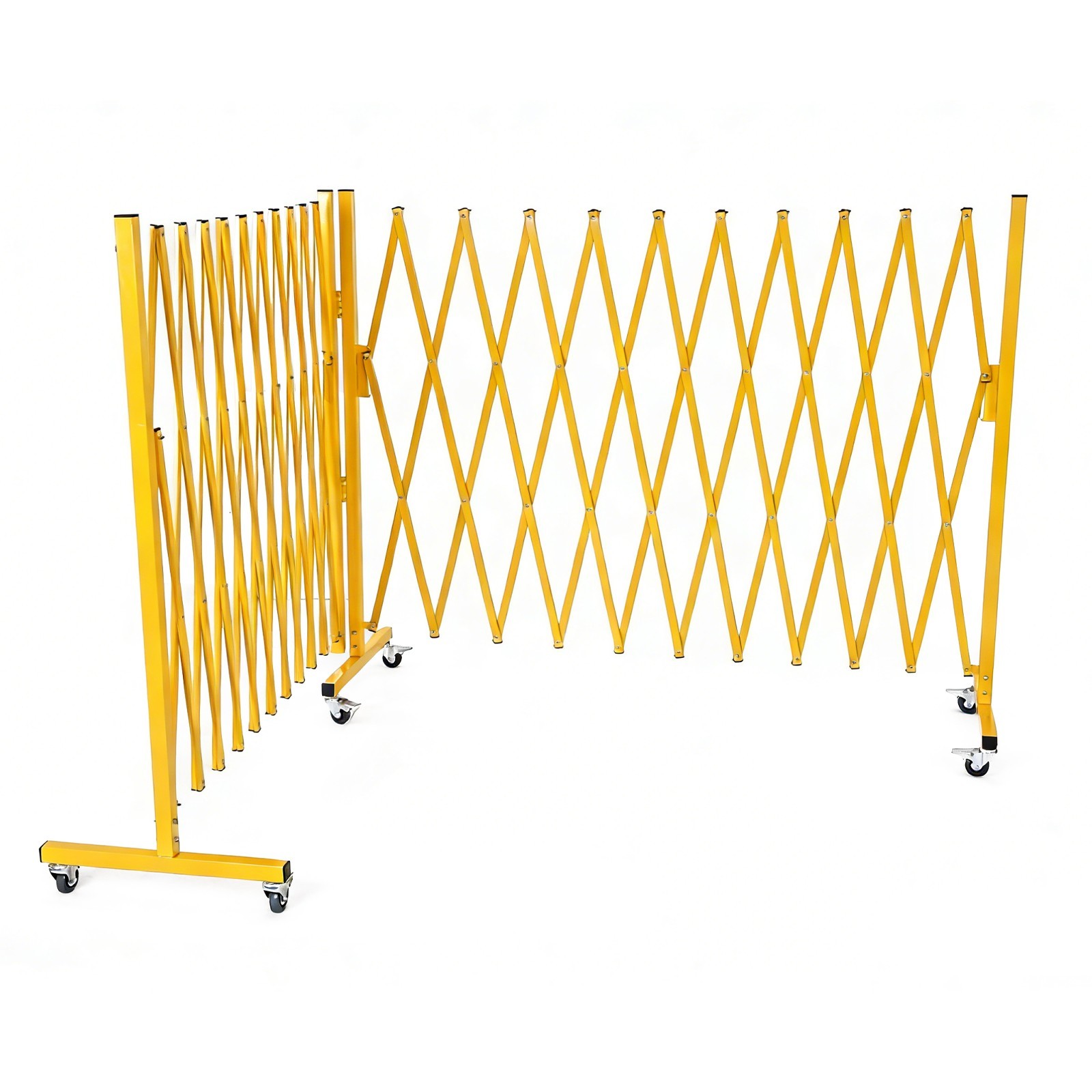 Outdoor Traffic Barricade Gate Metal Expandable 8-24FT Folding Safety Barrier US