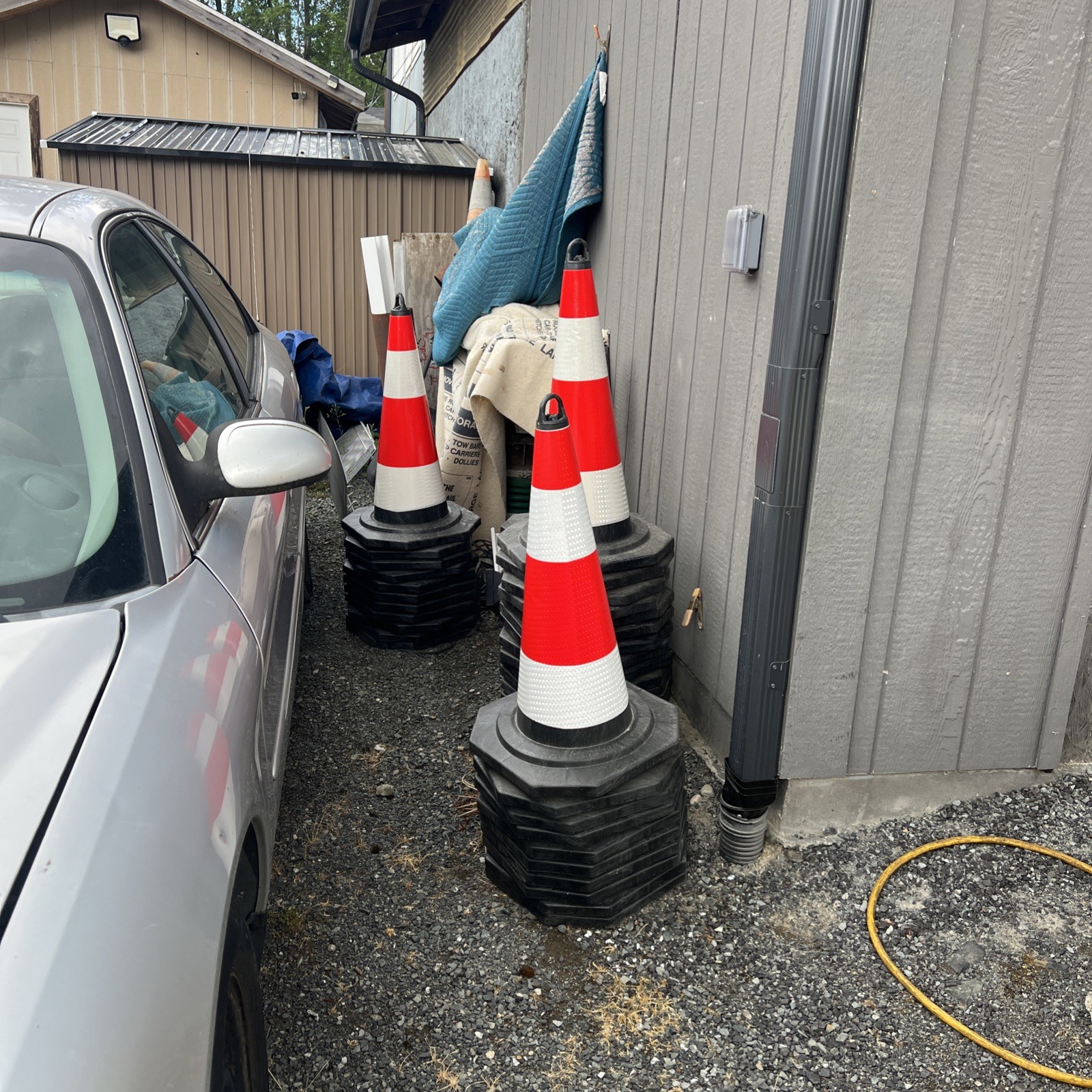 Brand new – PVC molded 28” high Orange Traffic Safety Cones 15×15” sturdy base.