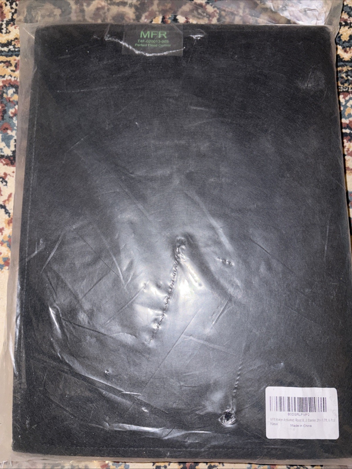 Water Activated Flood Barrier Bags 6 Pack 24x16x3.5 Emergency Sandless Bags