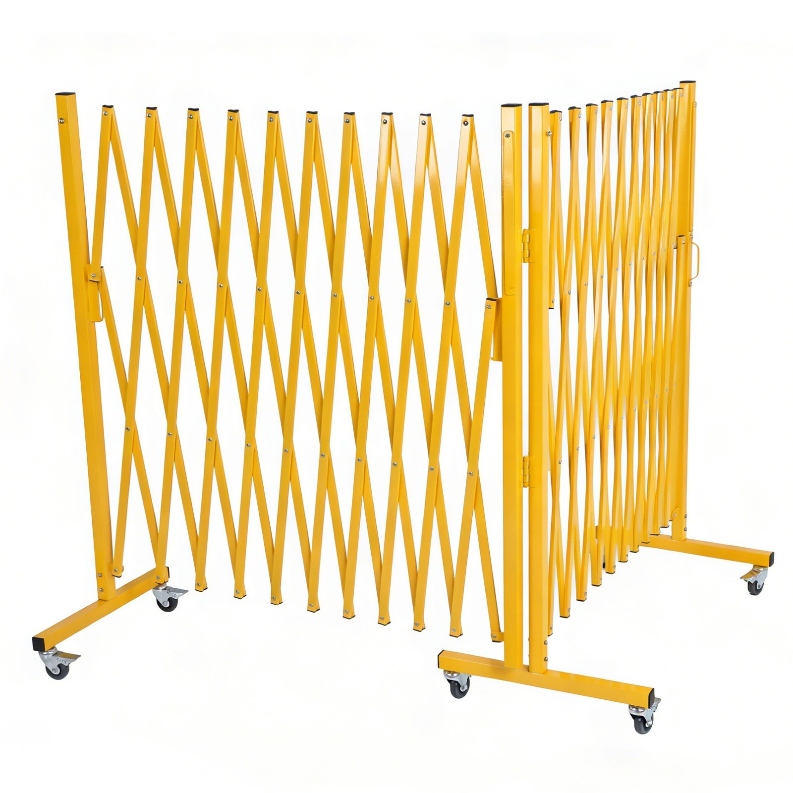 Outdoor Traffic Barricade Gate Metal Expandable 8-24FT Folding Safety Barrier US
