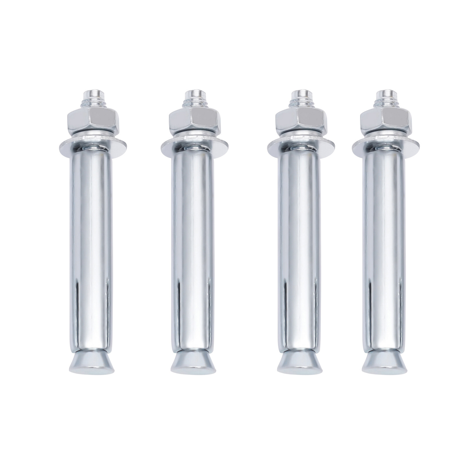 60 H 4.5 D Safety Bollard Post Yellow Powder Coat Pipe Steel Barrier W/4 Bolt