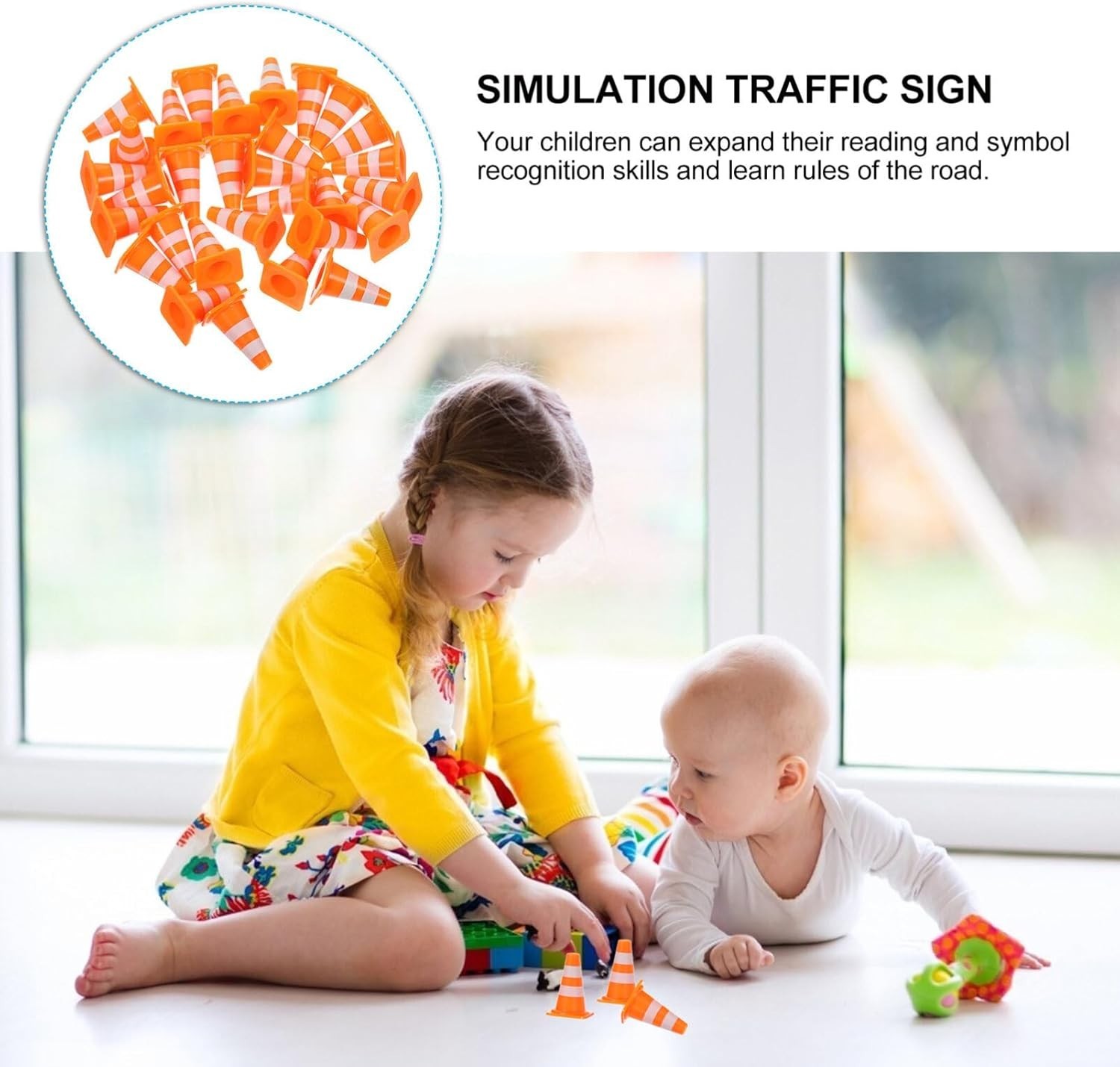 30Pcs Mini Traffic Cones, 1in Mini Cones Orange Small Roadblock Construction …