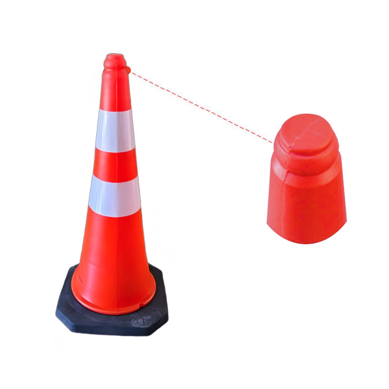 50 Pack 28″ Traffic Safety Cones Road Parking Cones Reflective Construction Cone