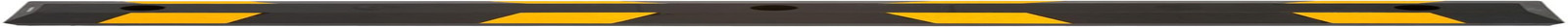 4 Pack Flexible Rubber Parking Stops, 4ft Curb with Mounting Holes, Black/Yellow