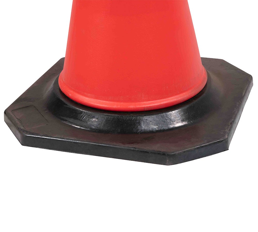 4 Pcs PVC Orange Traffic Safety Cones 28 Inch for Construction Parking Lot Road