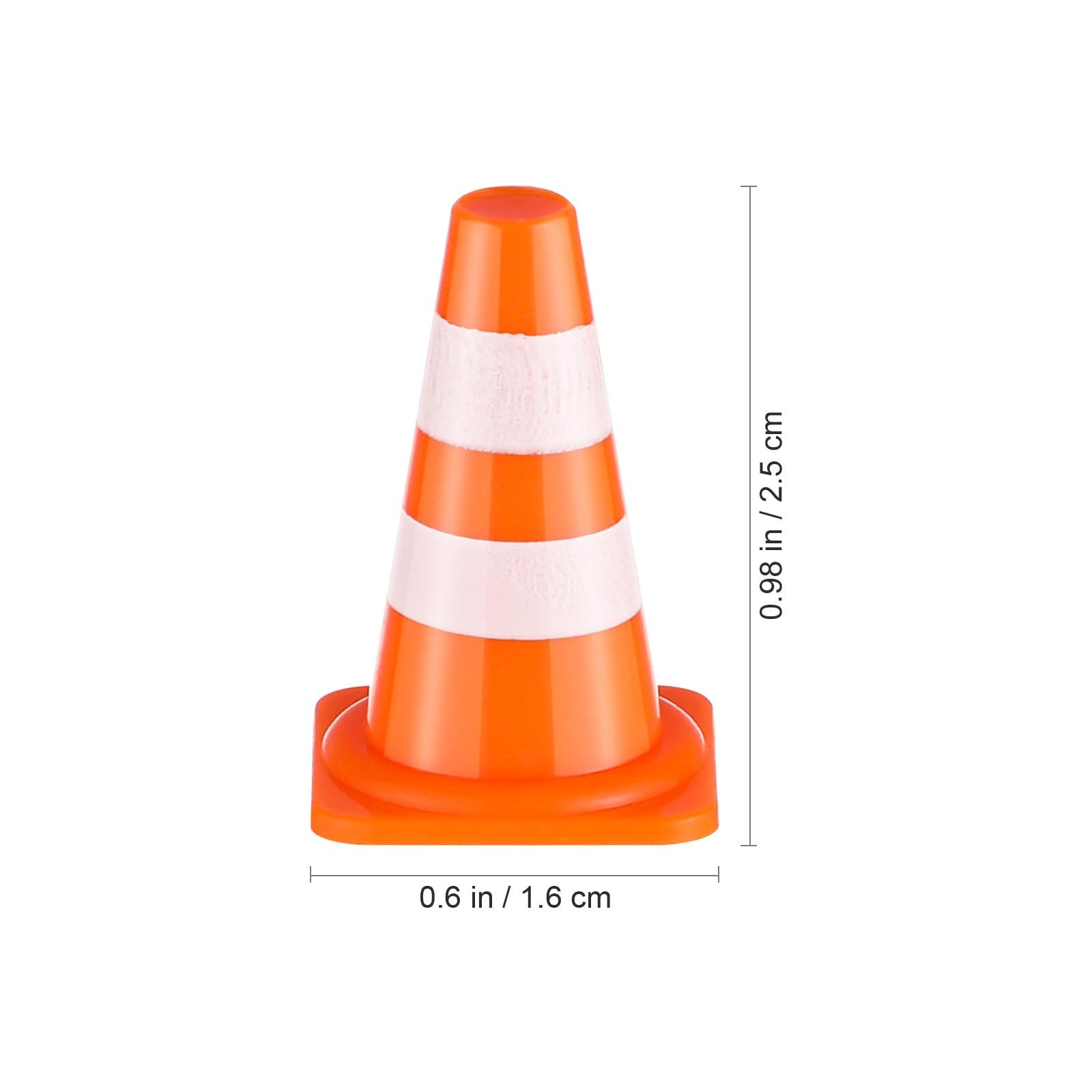 Mini Traffic Cones 50Pcs Orange Sports Training Roadblock Miniature Sand Table U
