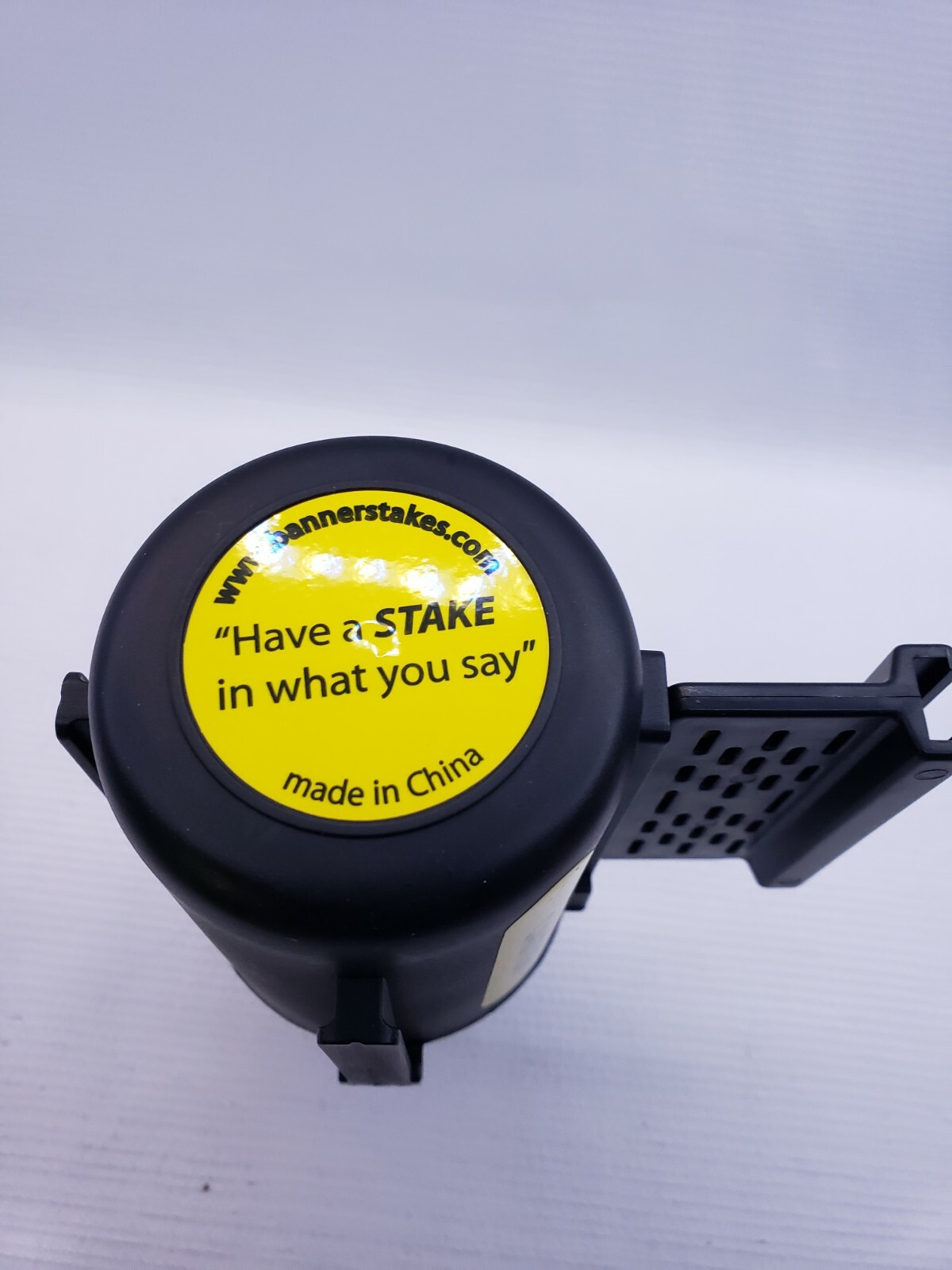 BANNER STAKES, STANDARD BANNER HEAD, T9F442752, YELLOW “CAUTION” Free Shipping