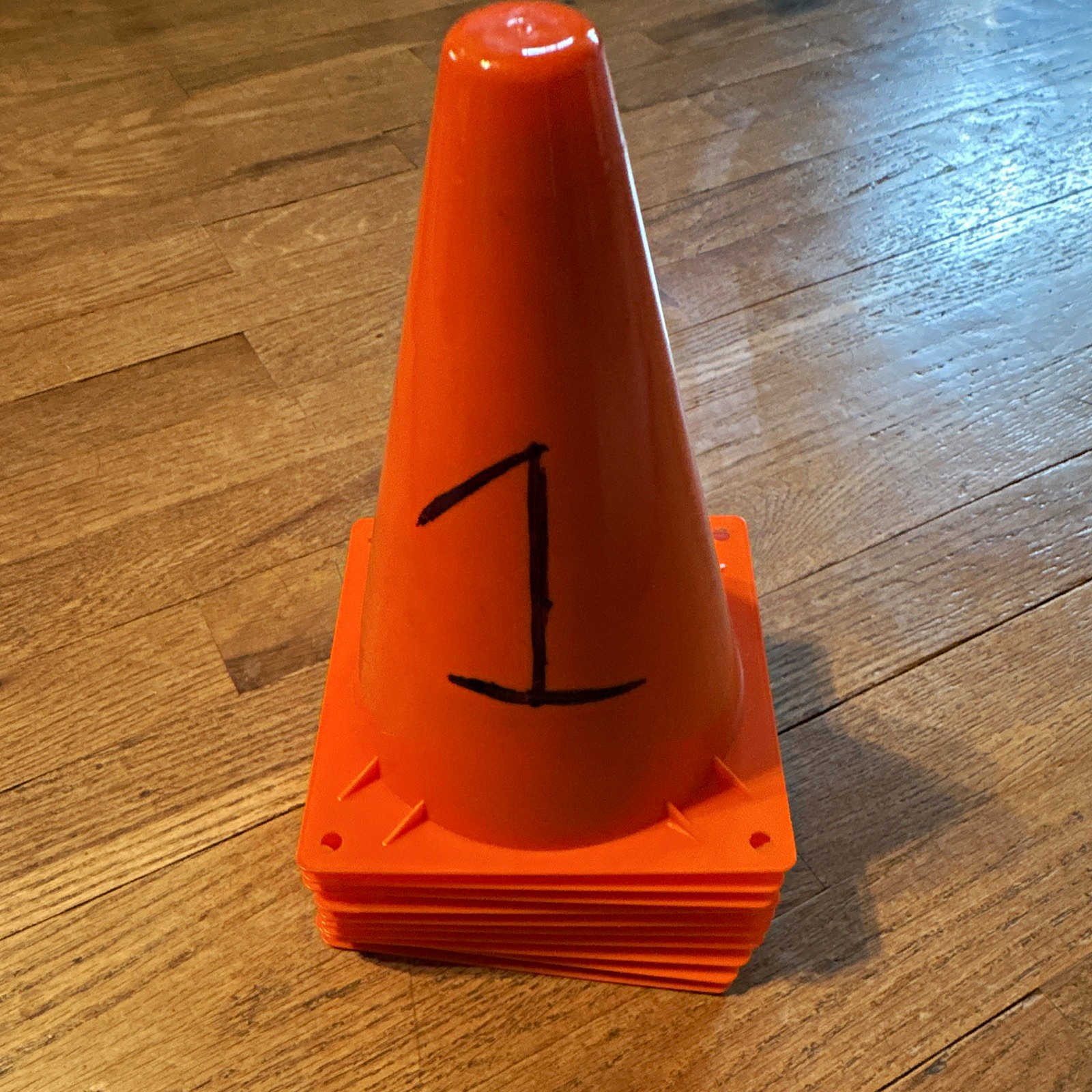 Orange Traffic Safety Cone, training, Marker Cone, 10 pc
