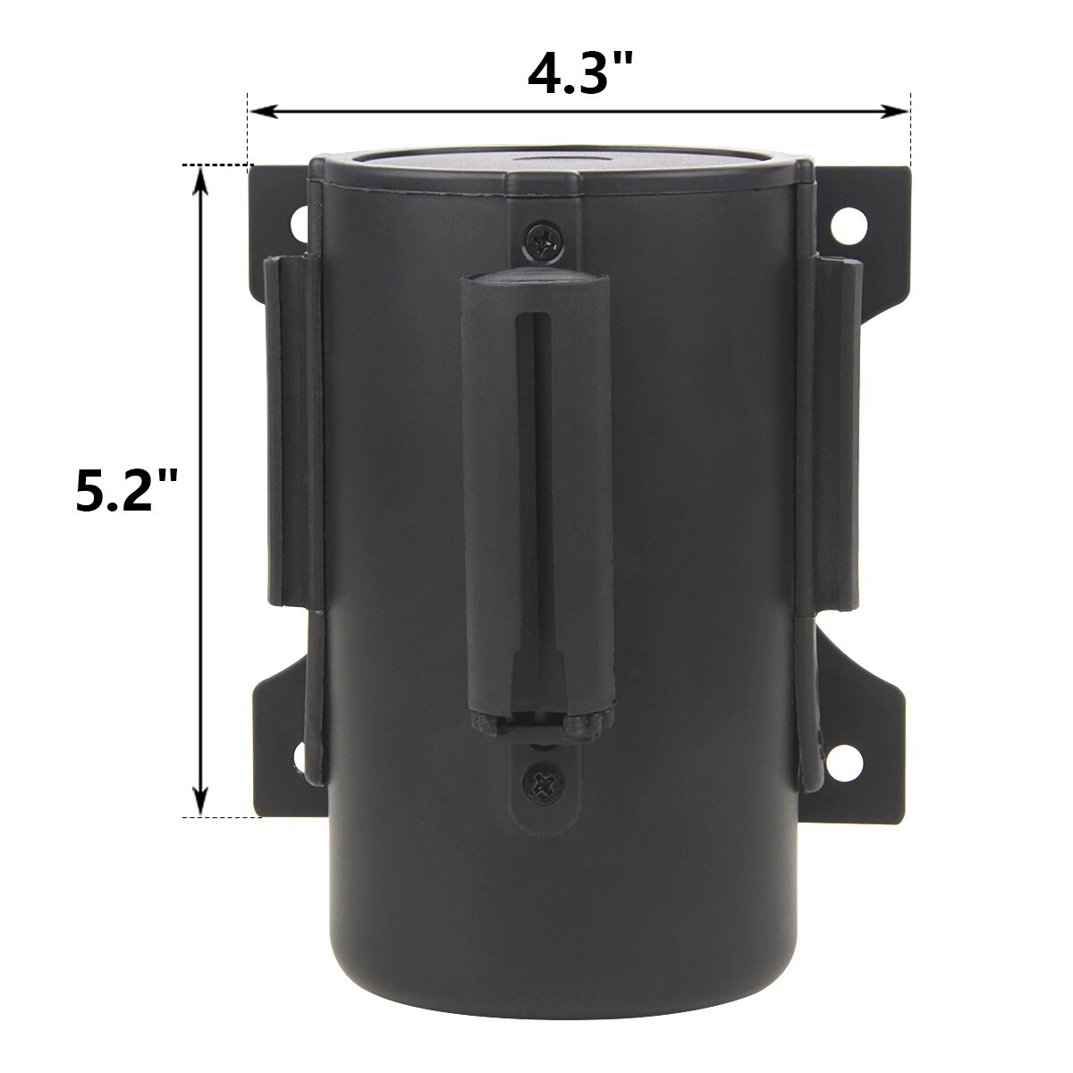 Wall Mount Retractable Belt 16 Foot, Crowd Control Wall Barrier w/ Steel Case