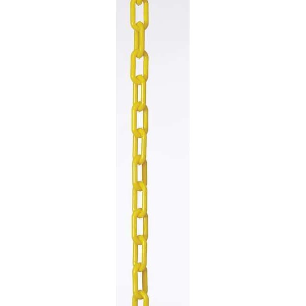 Zoro Select 30002-100 Plastic Chain, Yellow, 100 Ft Length, Gloss, 30002-100