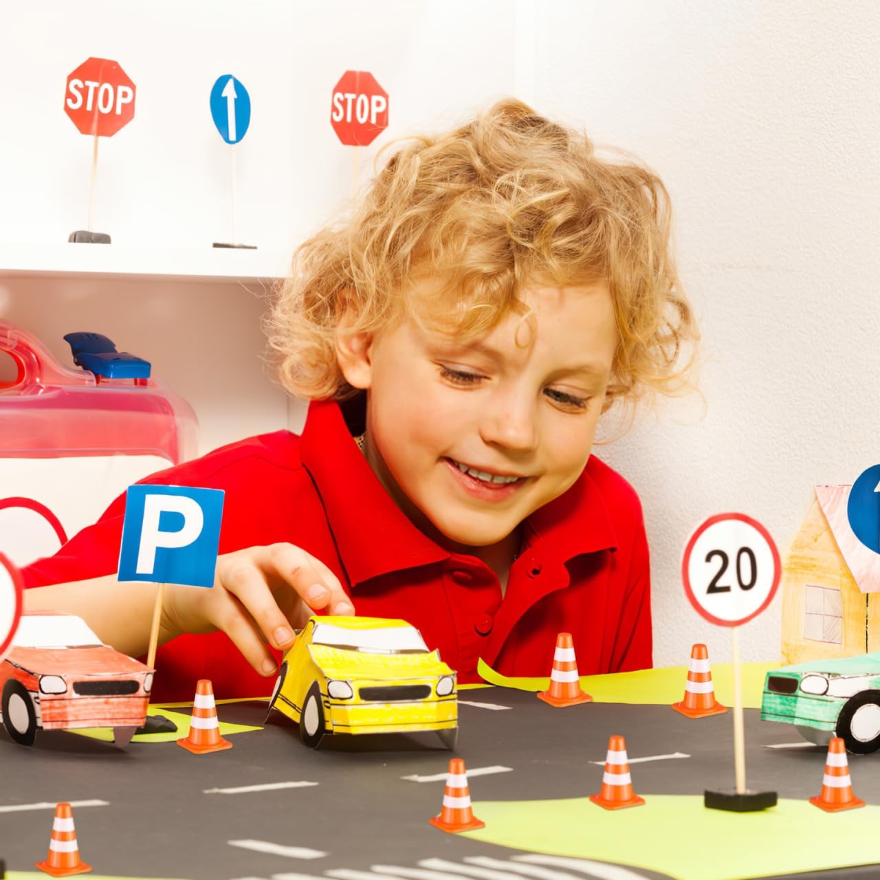 Mini Traffic Cones 50Pcs Orange Sports Training Roadblock Miniature Sand Table U