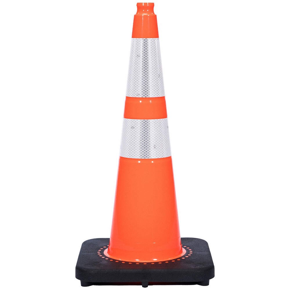 GRAINGER APPROVED RS70045SR3M64 Traffic Cone,10 lb.,Orange Cone Color 53WN83