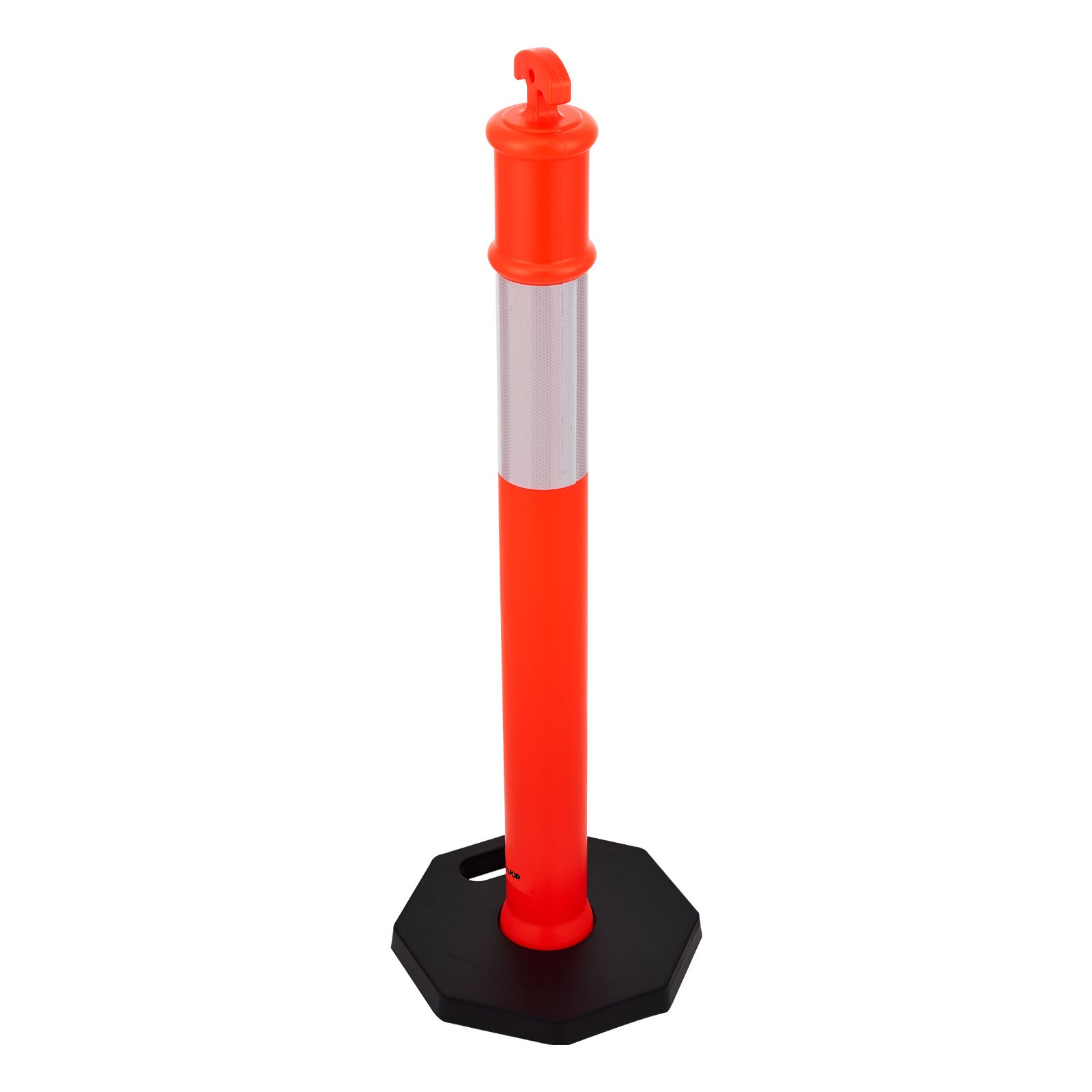 VEVOR 9 Packs Traffic Delineator Posts 48 in Traffic Safety Cones Weighted Base