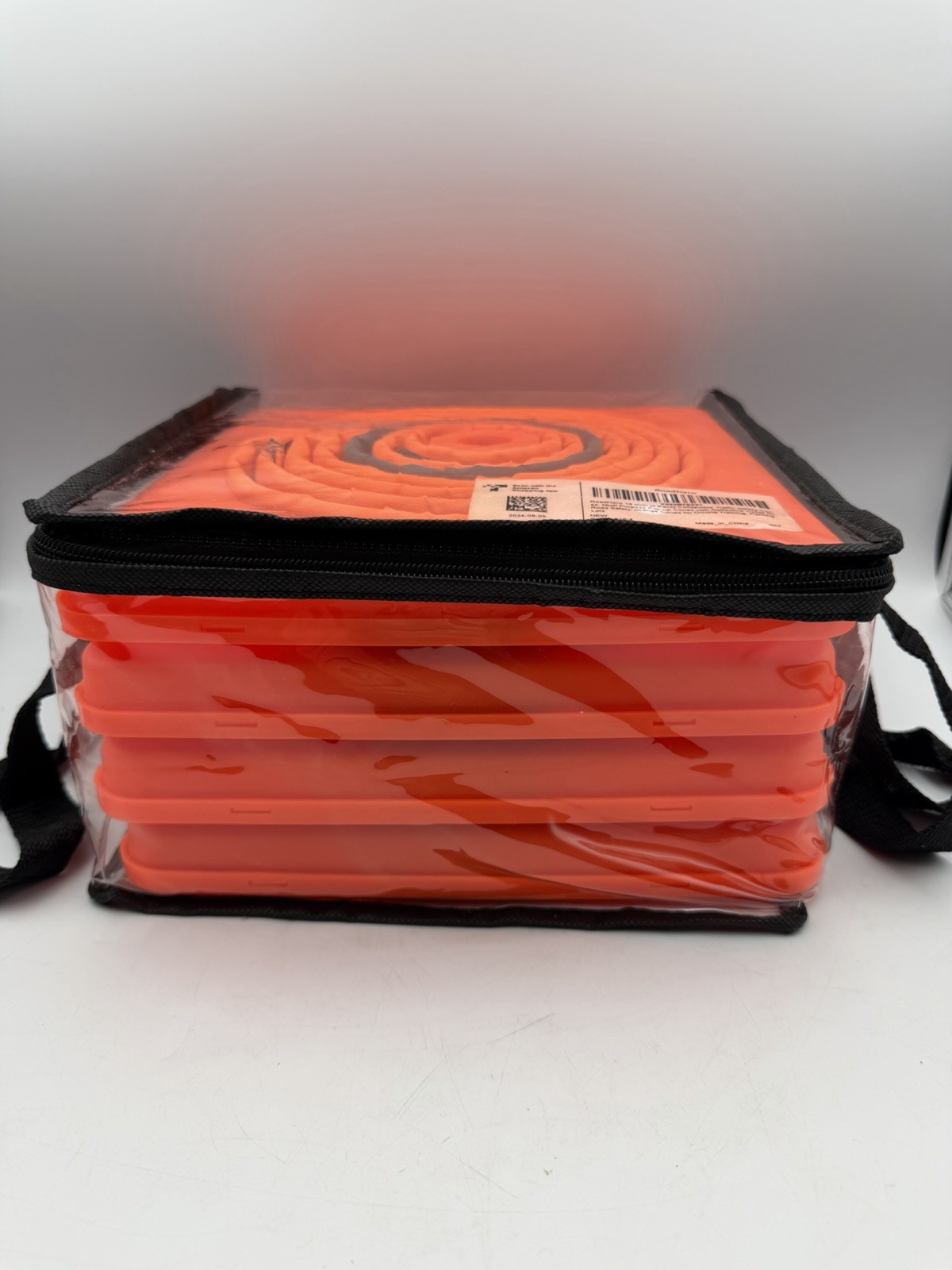 4 Pack RoadHero 18” Collapsible Traffic Cones Reflective Safety Cones w/ Case