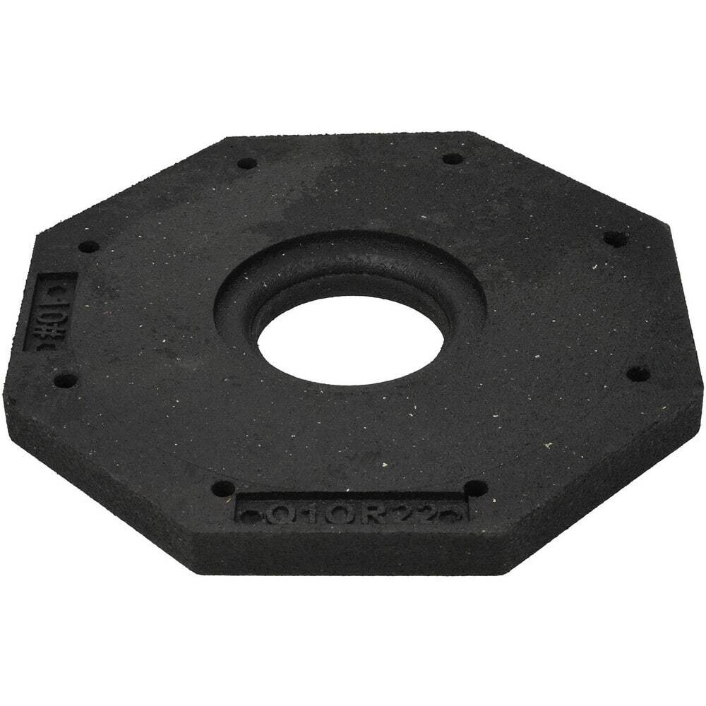 PRO-SAFE 14″ Wide x 3″ High Rubber Delineator Base 10 Lb, Black