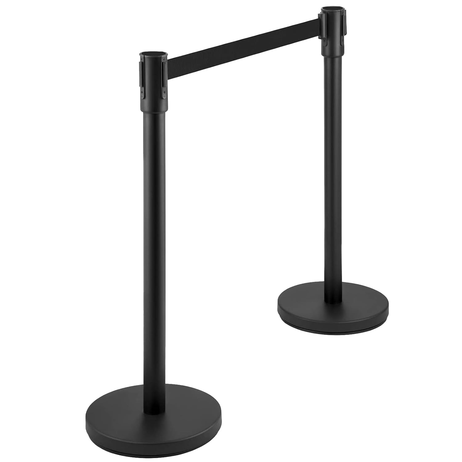 2/4/6Pcs Stanchion Queue Posts Stand Rope Retractable Crowd Control Barrier