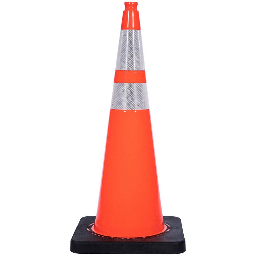 GRAINGER APPROVED RS90070CT3M64 Traffic Cone,15 lb.,Orange Cone Color 53WN86