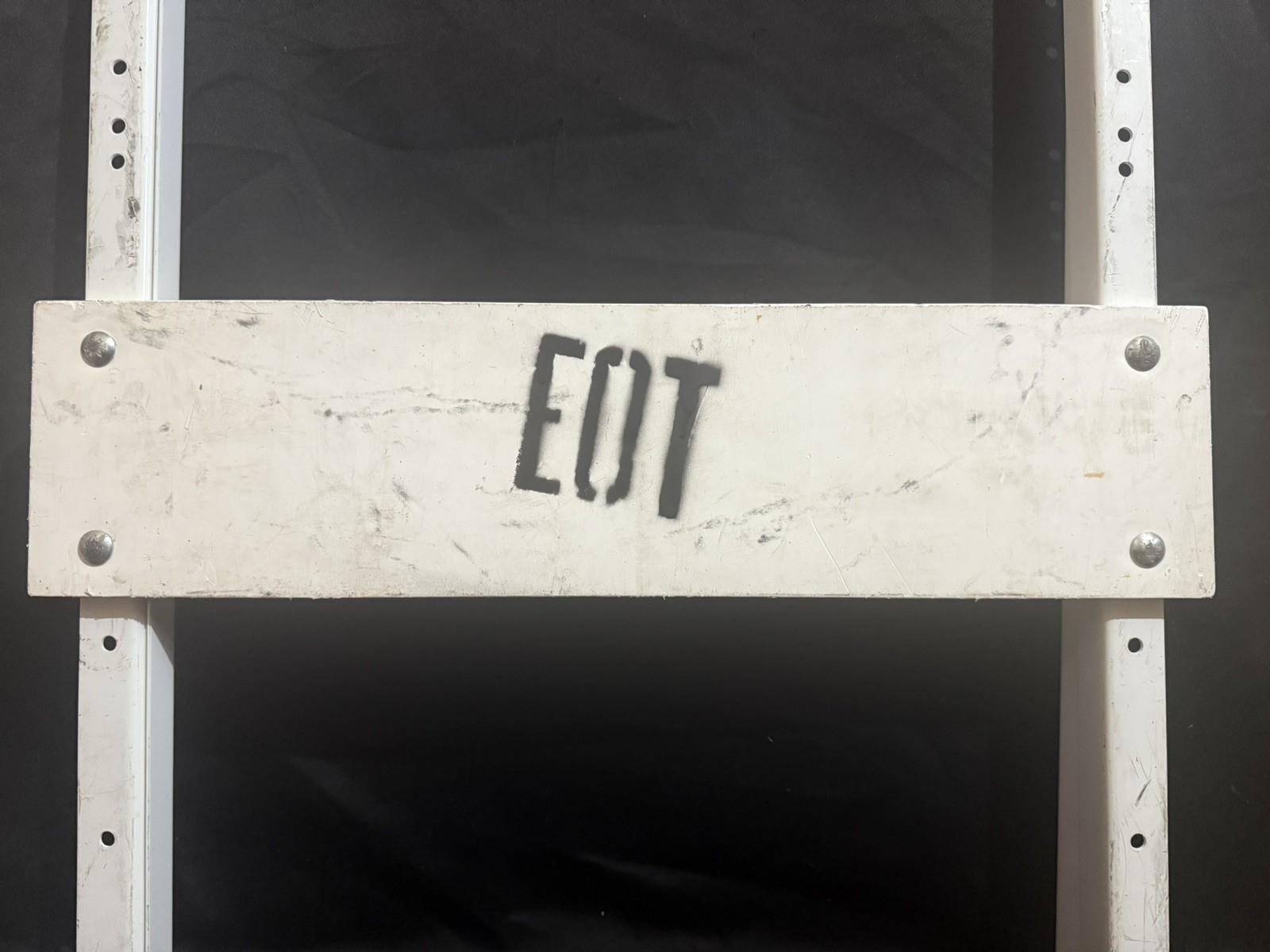 Type I Barricade Used Authentic Retired Reflective Street Traffic Warning Sign