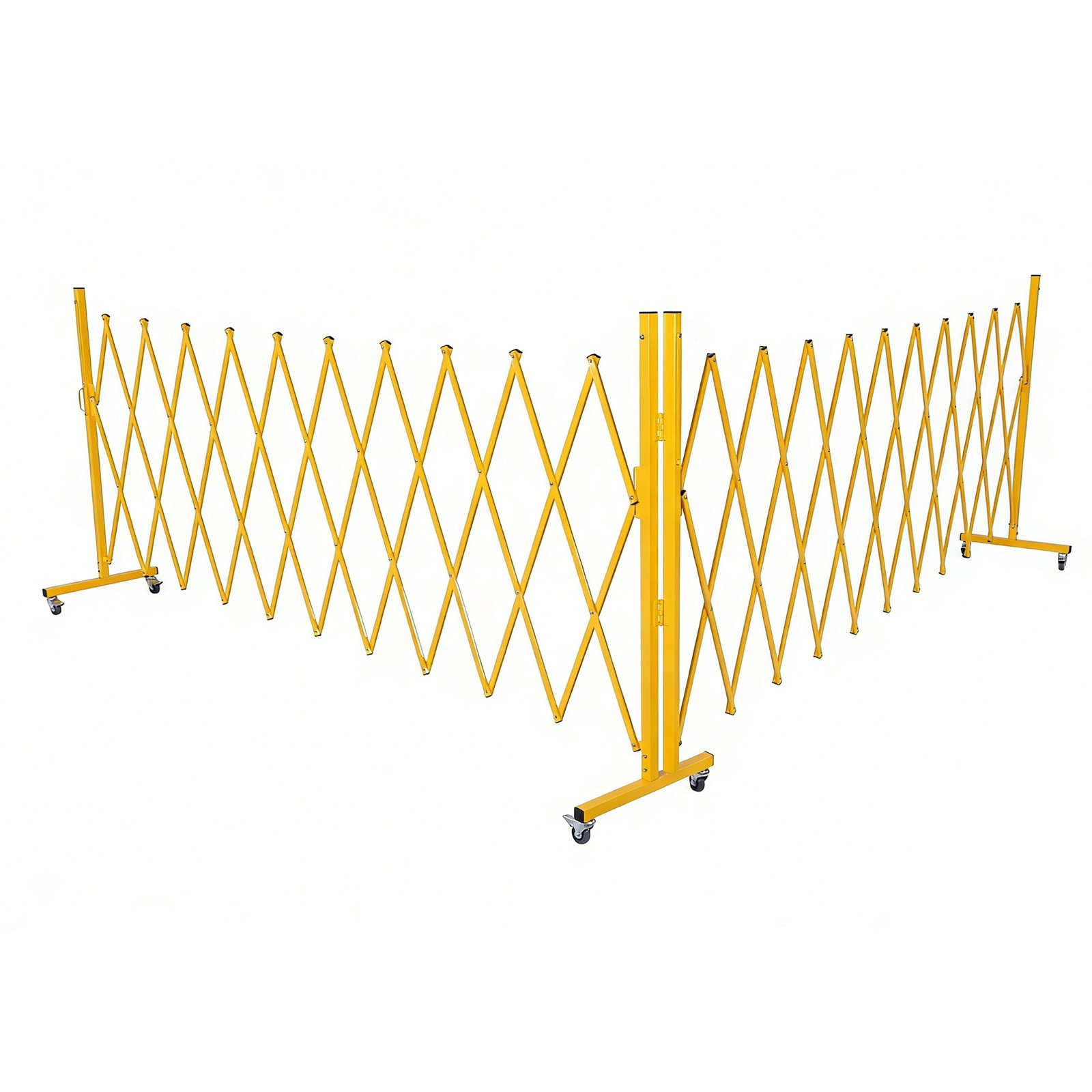 Outdoor Traffic Barricade Gate Metal Expandable 8-24FT Folding Safety Barrier US