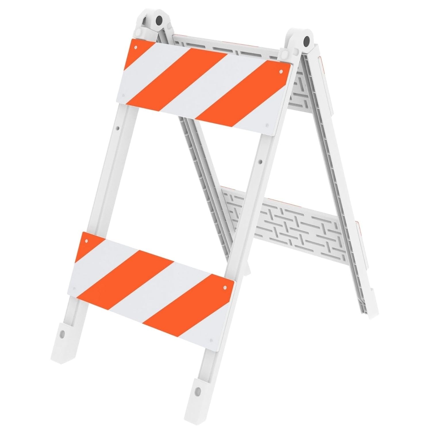 1Pack Type II Foldable Traffic Barricade with Four 8″x24″ Panels with Film
