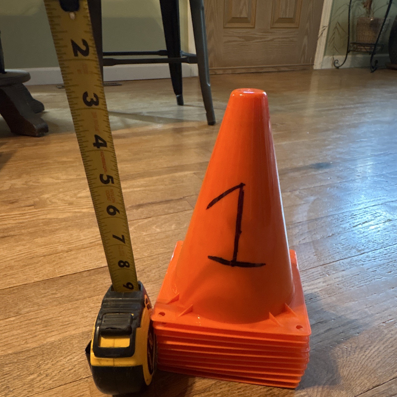 Orange Traffic Safety Cone, training, Marker Cone, 10 pc