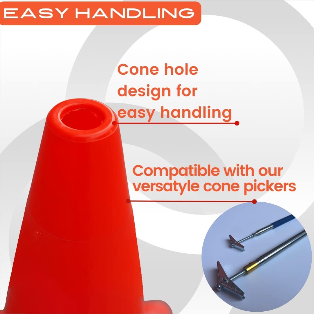2in/6in/9in/12in/28in Heavy Duty Agility Training Cones For Sports & Kids Coachi