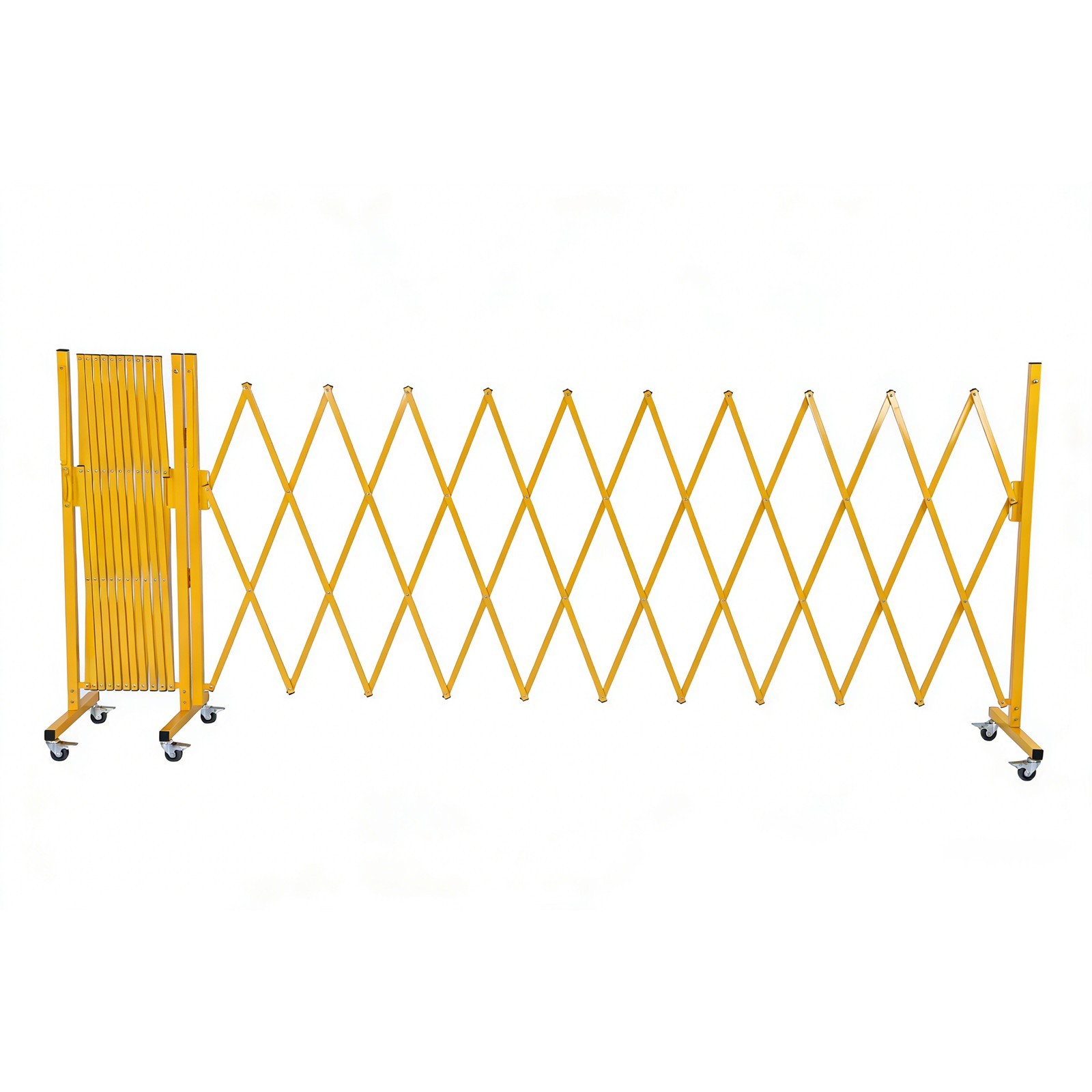 Outdoor Traffic Barricade Gate Metal Expandable 8-24FT Folding Safety Barrier US