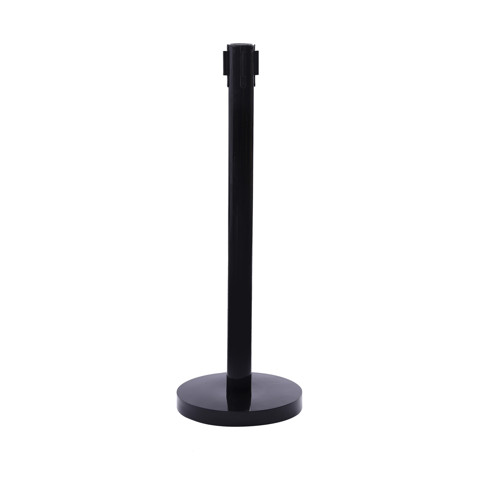 4* Black Retractable Belts Stanchion Post Event & Party Crowd Control 6.6ft Belt