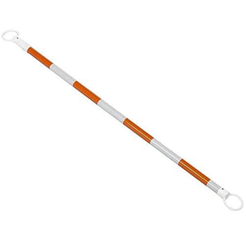 Orange and White Retractable Barrier for Traffic Cones – 2″ OD – 53-84″
