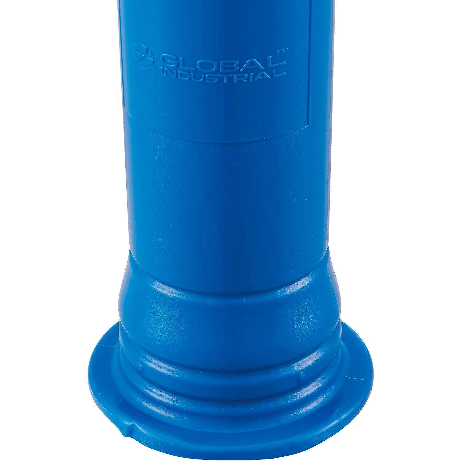 Global Industrial Portable Delineator Post w/ 3″ Reflective Bands 45″H Blue
