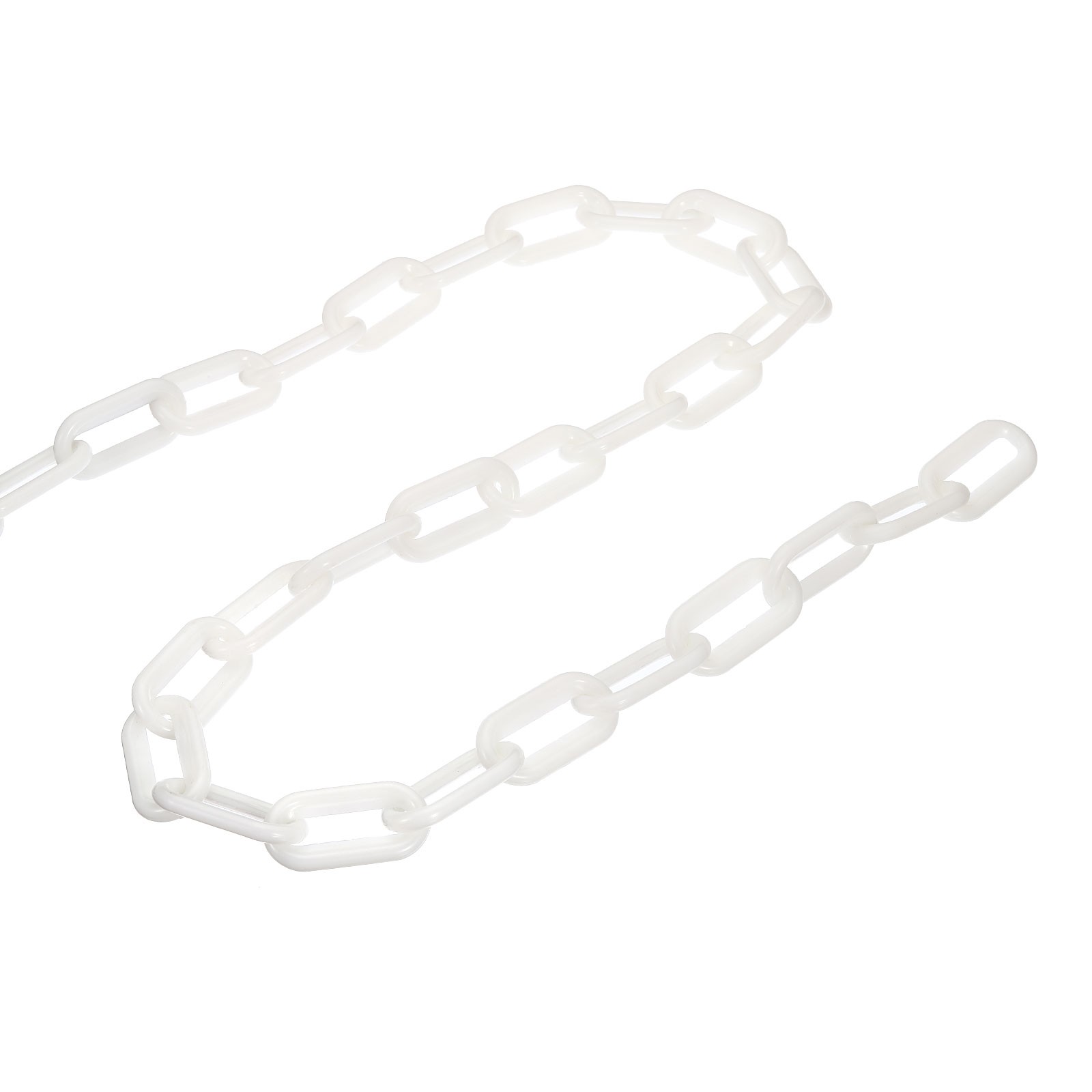 Plastic Chain Barrier (White, 10 Feet, 0.3″ Dia)