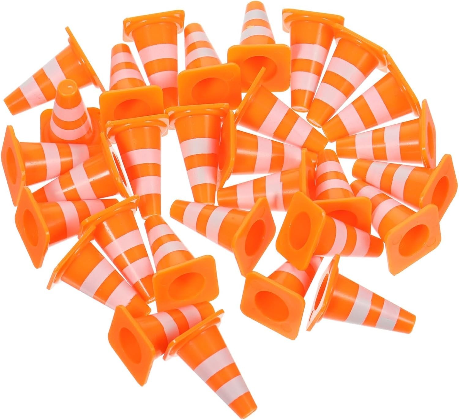 30Pcs Mini Traffic Cones, 1in Mini Cones Orange Small Roadblock Construction …