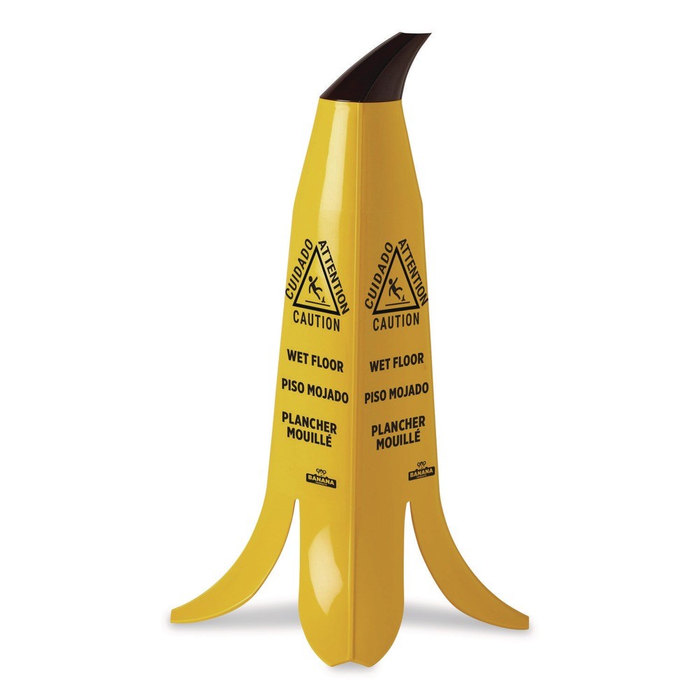 NCP 6948 13″ x 12″ x 24″ Banana Safety Sign – Yellow/Black New