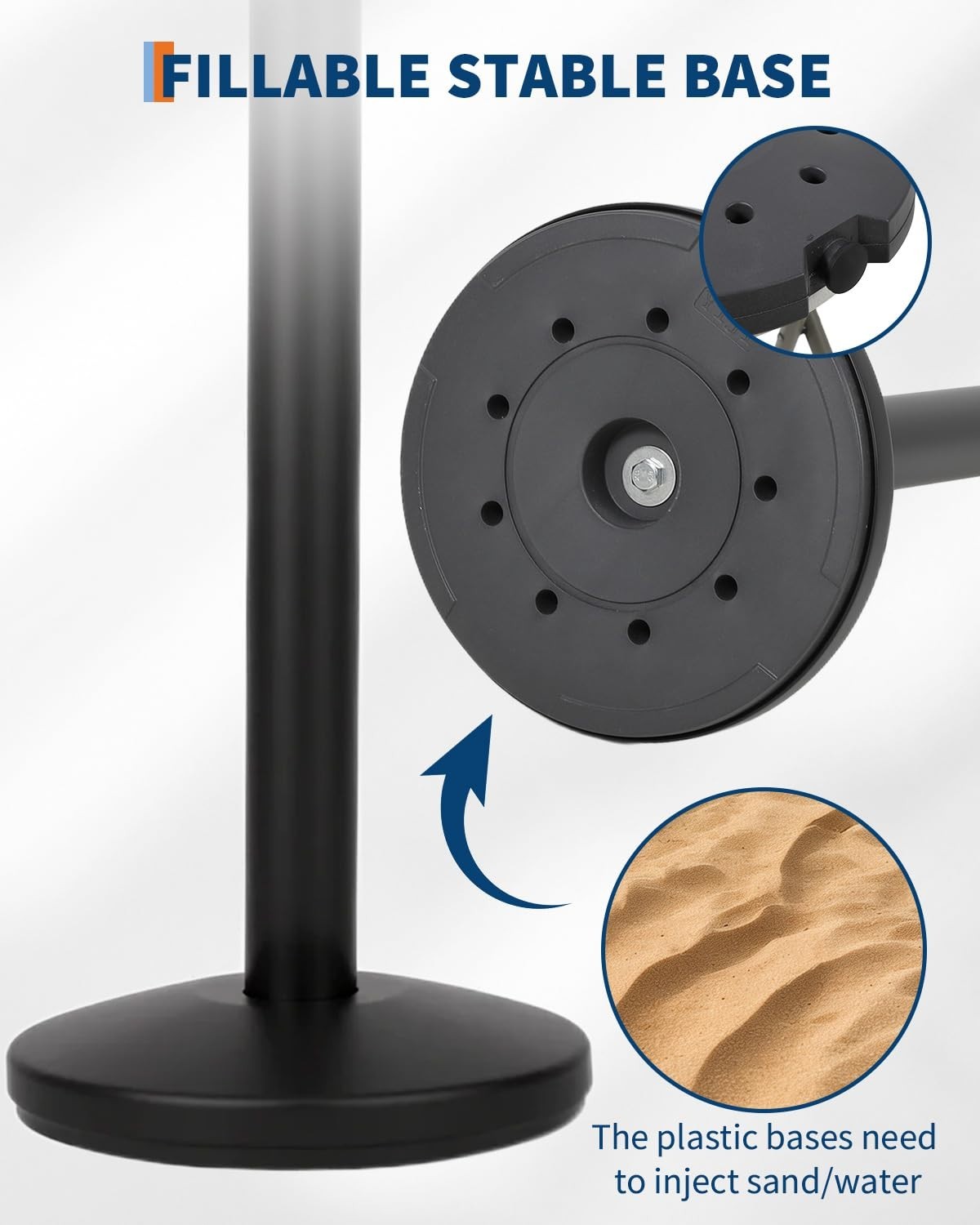 4/6/8-Pack Durable Steel Stanchion 35″ Post,6ft Belt,Event & Party Crowd Control