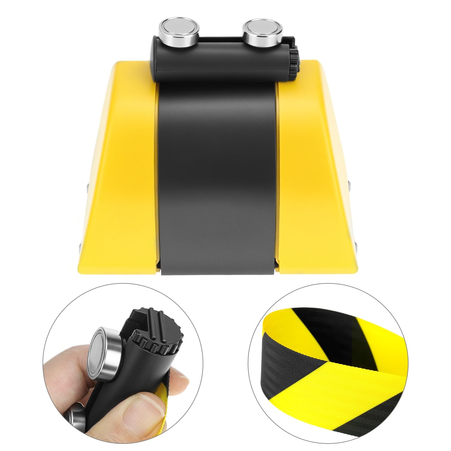 QWORK Magnetic Wall Mount Retractable Belt Barrier – Crowd Control and Safety So